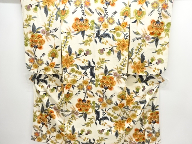 JAPANESE KIMONO / ANTIQUE KIMONO FOR KIDS / TAISHO ROMAN STYLE / CHINESE FLOWER